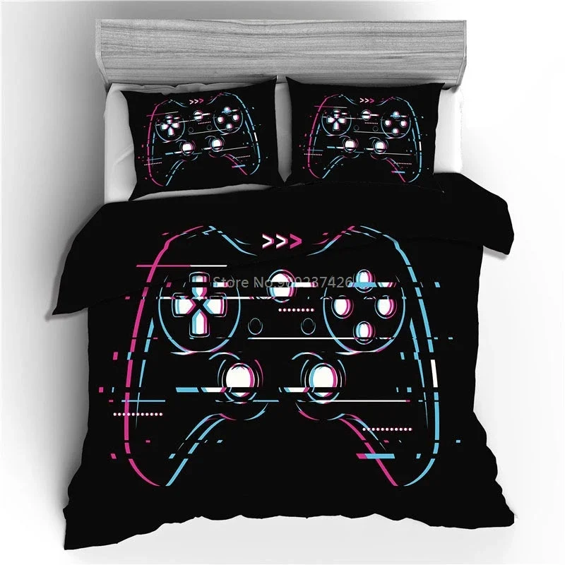 New Design Gamepad Printed Bedding Set 3d XBOX PSP Game Gamepad Duvet Cover Set Pillowcase Twin Full Queen King Size Drop Ship