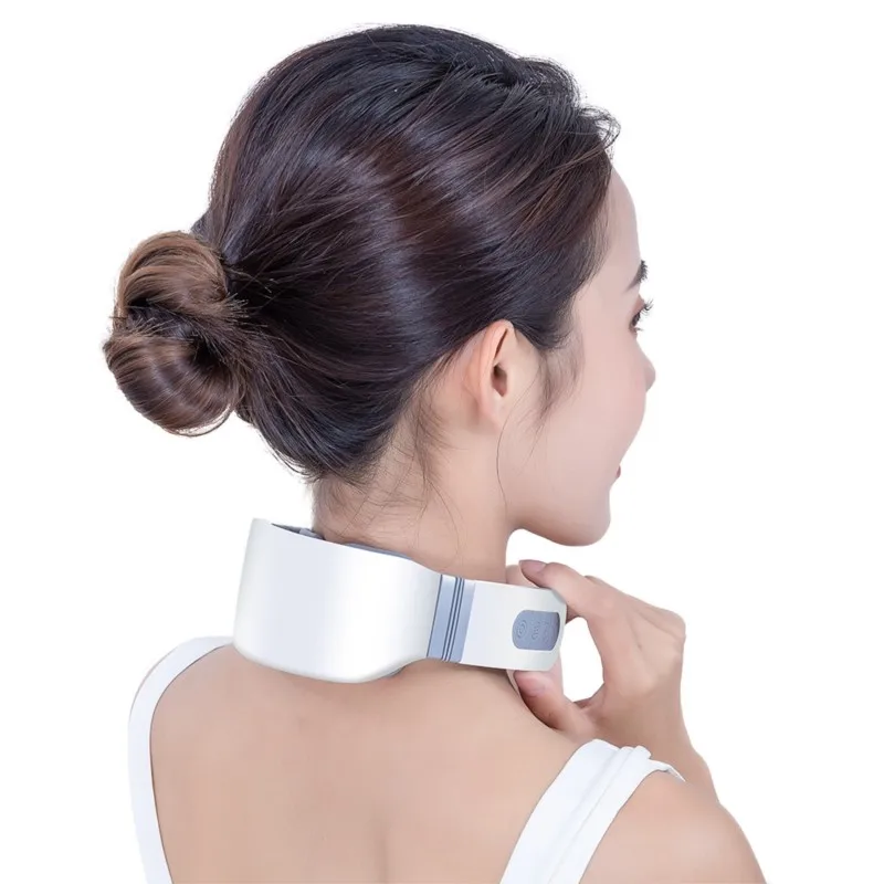 Cervical massager remote control neck protector four-head intelligent electric pulse shoulder and neck massager