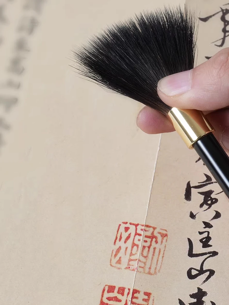 Artist Collector's Sable Hair Brush Set - Mastercrafted with Piano Lacquer Handle - for Regular Script & Chinese Painting