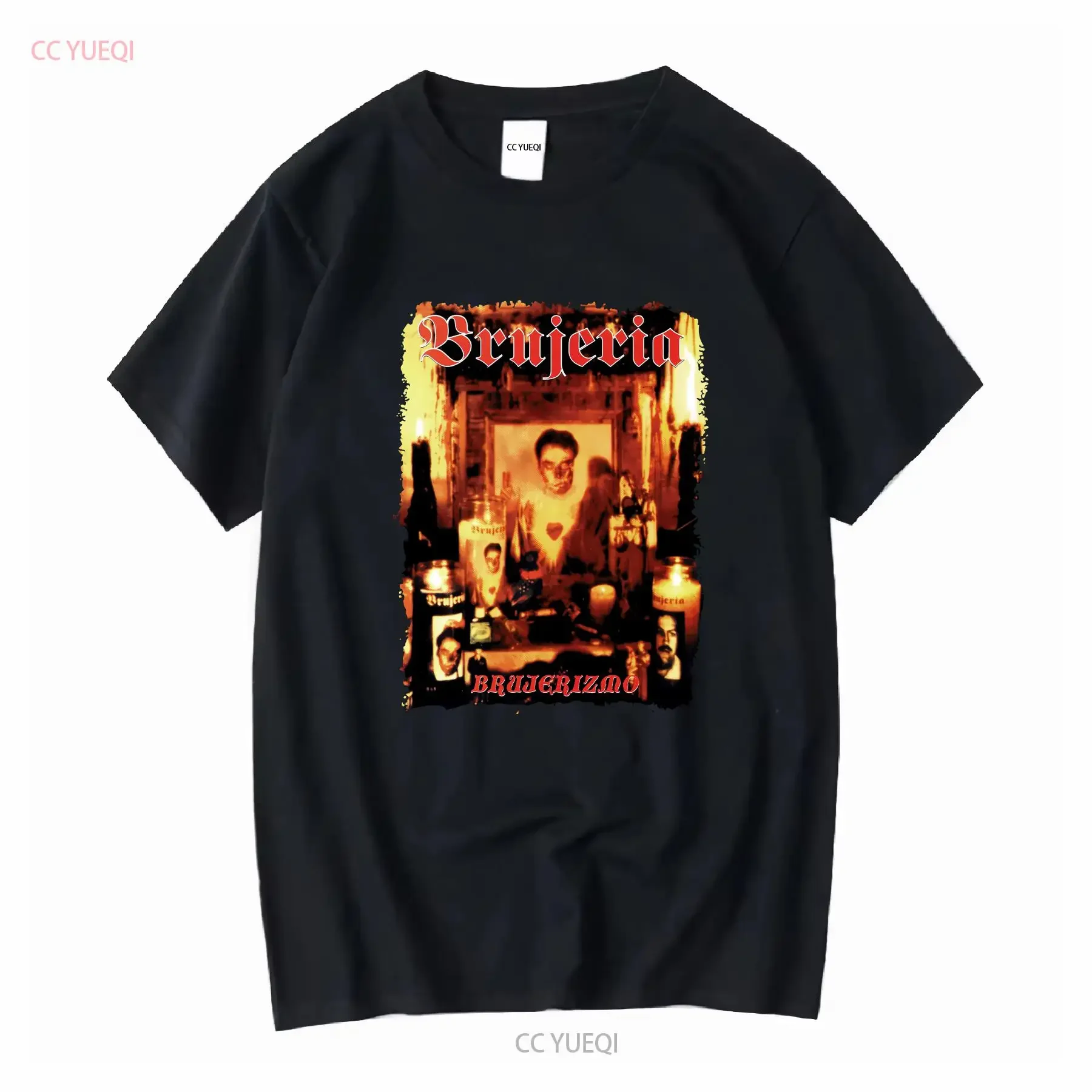 Camiseta Oficial BRUJERIA cd cvr BRUJERIZMO LAST MED New Fear Factory Asesino OOP de Manga Larga Vintage Lavada Cómoda Unisex