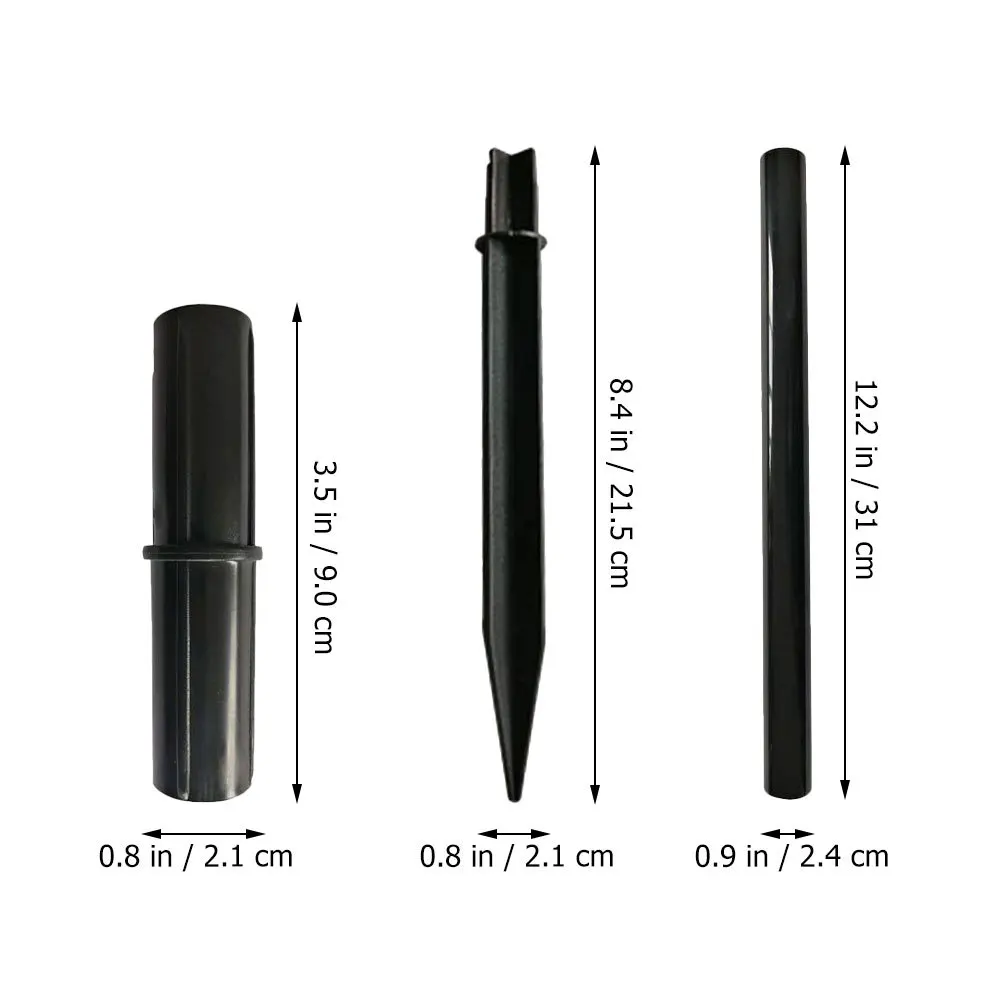 10Sets Solar Licht Stake Ersatz Landschaftsbau Teile Kunststoff Boden Spike Garten Stakes Solar Lampe Pfad Licht Zubehör