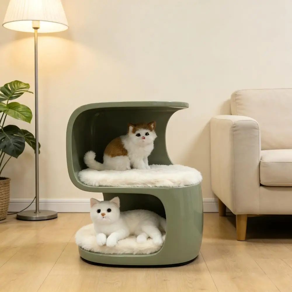 

Fibreglass Pet Side Table Modern Minimalist Living Room Side Table Multi-functional Cat Nest Coffee Table