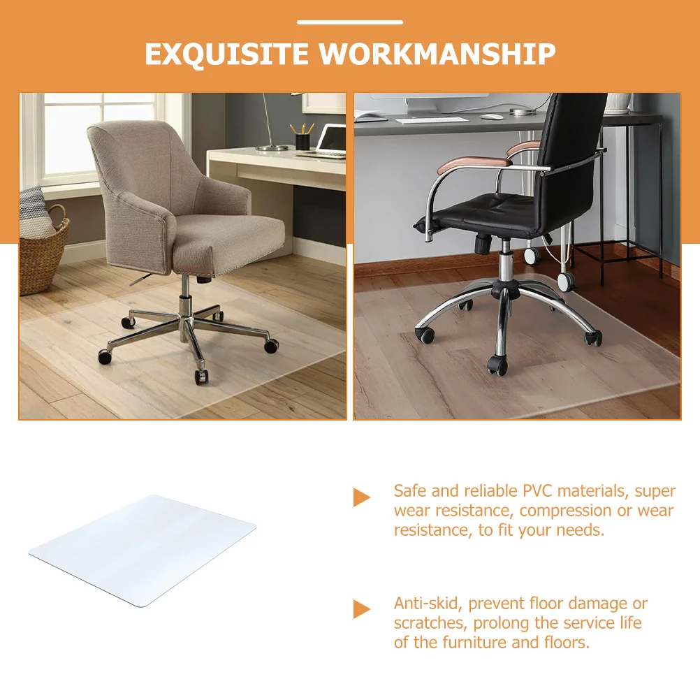 

Chair Mat Non-Slip PVC Transparent Anti-Skid Floor Protector Cushion for Chairs Fridge Sofas Wooden Tile Floor