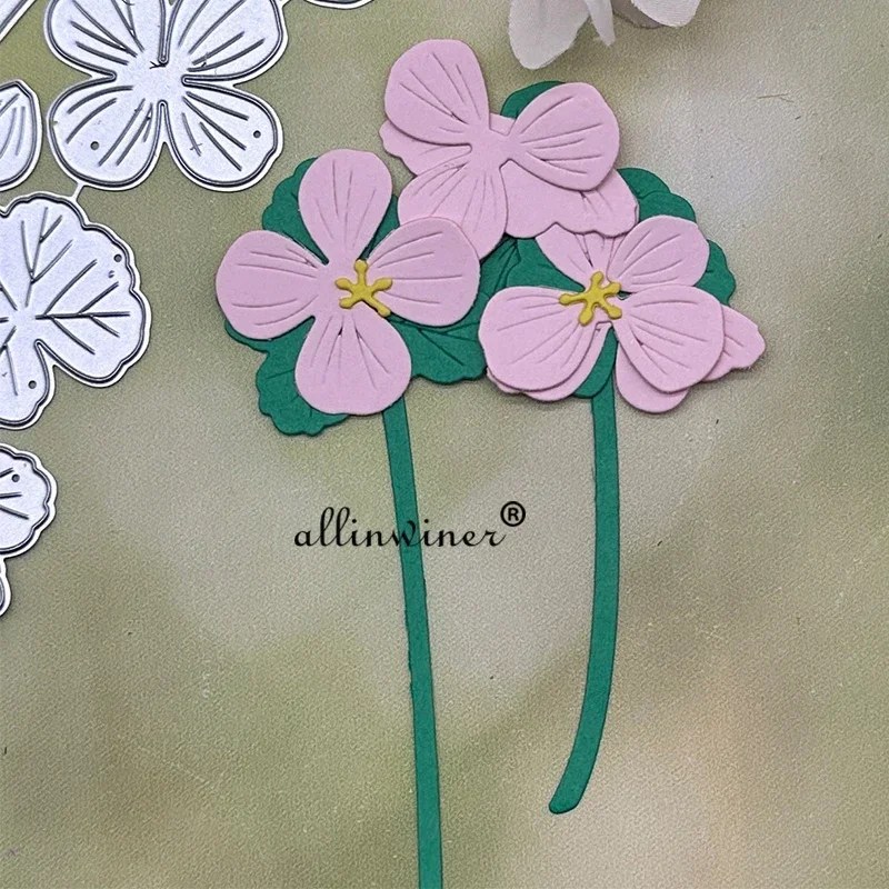 

Металлические вырубные формы-трафареты для декоративной вырезки в виде цветов и листьев для скрапбукинга, тиснения и рукоделия