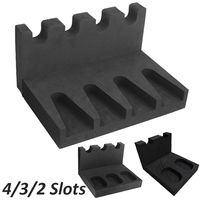 Glock Rack Gun Holder 4/3/2 Slots Self-adhesive Soft Foam Pistol Dispaly Stand Universal Handgun Storage Weapons Support