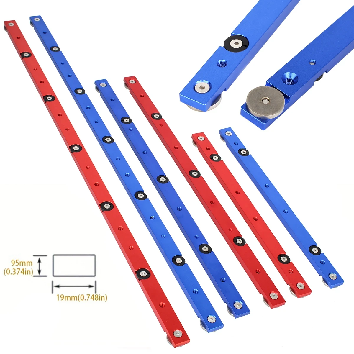 1Pc T-tracks Slot Miter Bar Slider Table Saw Aluminium Alloy Miter Gauge Rod Woodworking Tool  Carpenter DIY Workbenches