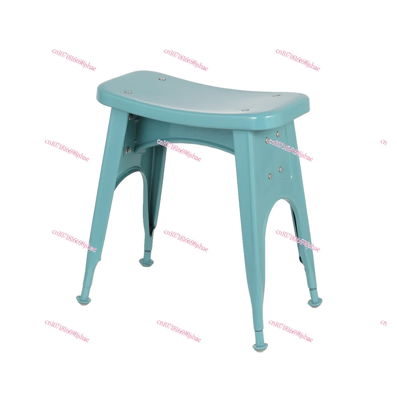 Metal Stool, Retro Minimalist Industrial Style Multi-functional Chair, Shoe Changing Stool Studio Home