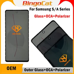 Musttby 5pc S20FE Front Glass+OCA+ Polarizer Film Replacement For Screen Samsung A12 A14 A21S A03S A02S Phone Repair