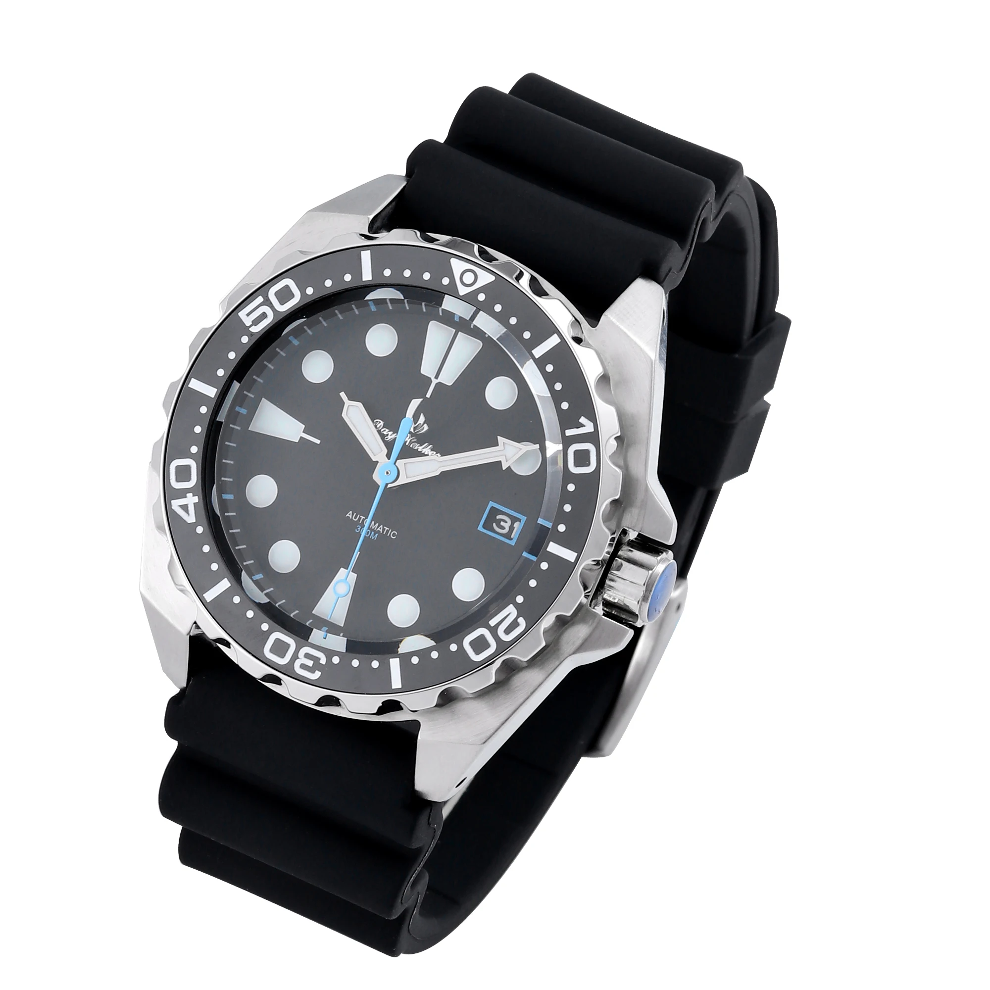 

300M(1000ft) Automatic diver watch with Super BGW9 luminous Stainless steel case Ceramic bezel Sapphire crystal