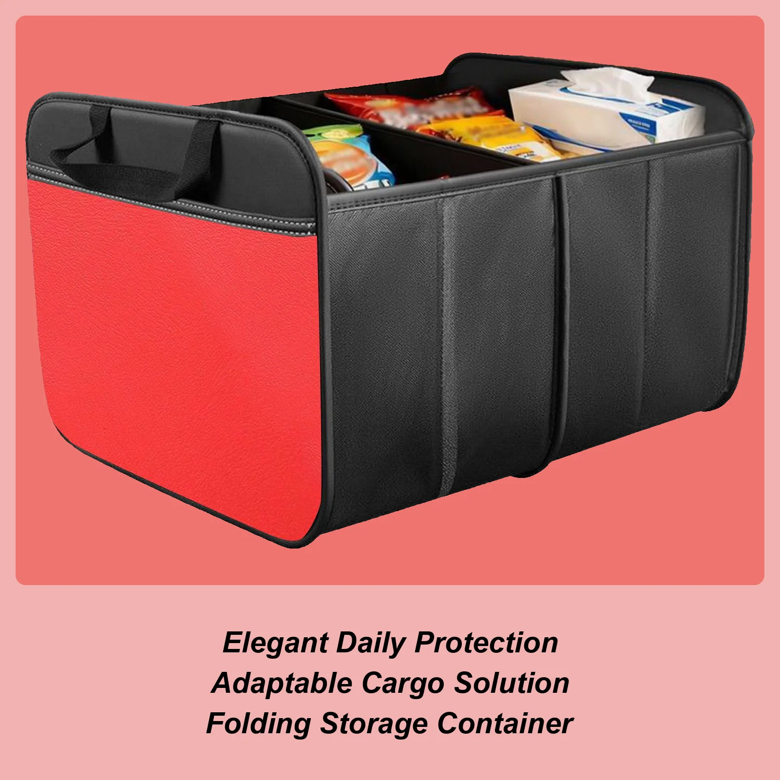 

Trunk Storage Organizer Foldable Waterproof Large Capacity Trunk Storage Box Car Organizer For Truck RV Sedan Automotive Home