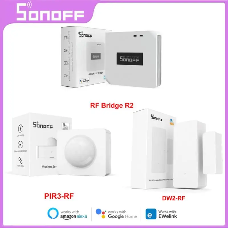 

Беспроводной шлюз SONOFF RF Bridge R2, 433 МГц, радиочастотный, Wi-Fi, умная сцена, безопасность дома, поддержка DW2-RF PIR3-радиочастотный датчик через EWeLink Alexa