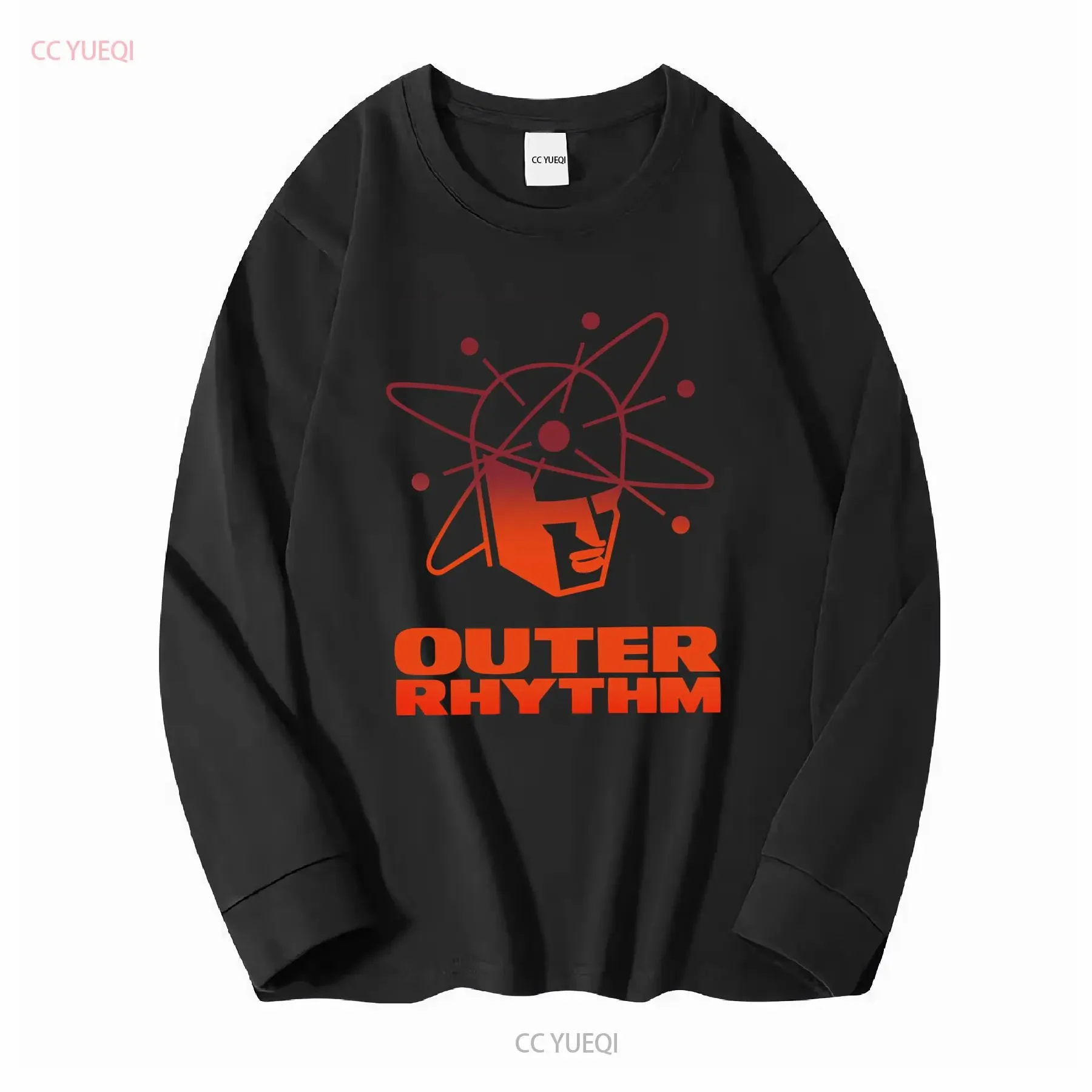 Outer Rhythm t shirt DJ Club techno dance music old school house record label vintage Washed Stylish Slightly Breathable