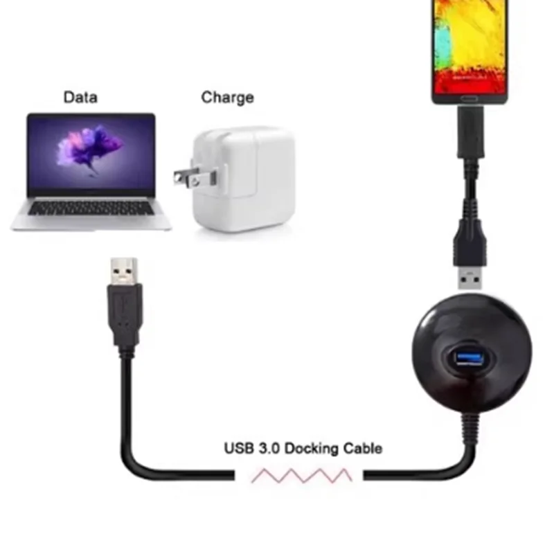 Good Quality 5Gbps High Speed Desktop USB 3.0 Type A Male to Female Extension Data Charge Cable with Stand Base Shielded