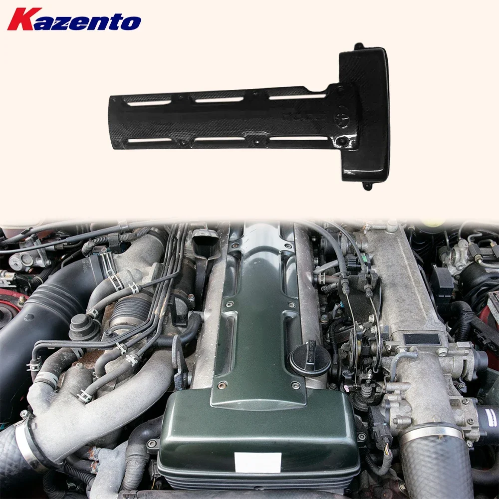 Hot Sale For 93-98 for MK4 A80 2 Door Carbon Fiber Engine Plug Cover Panel Body Parts factory