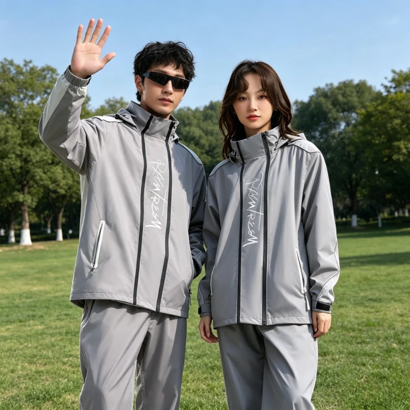 

Split Motorcycle Rain Suit Lightweight Waterproof Full Body Set Breathable Wear-resistant Rainwear for Men & Women in Heavy Rain