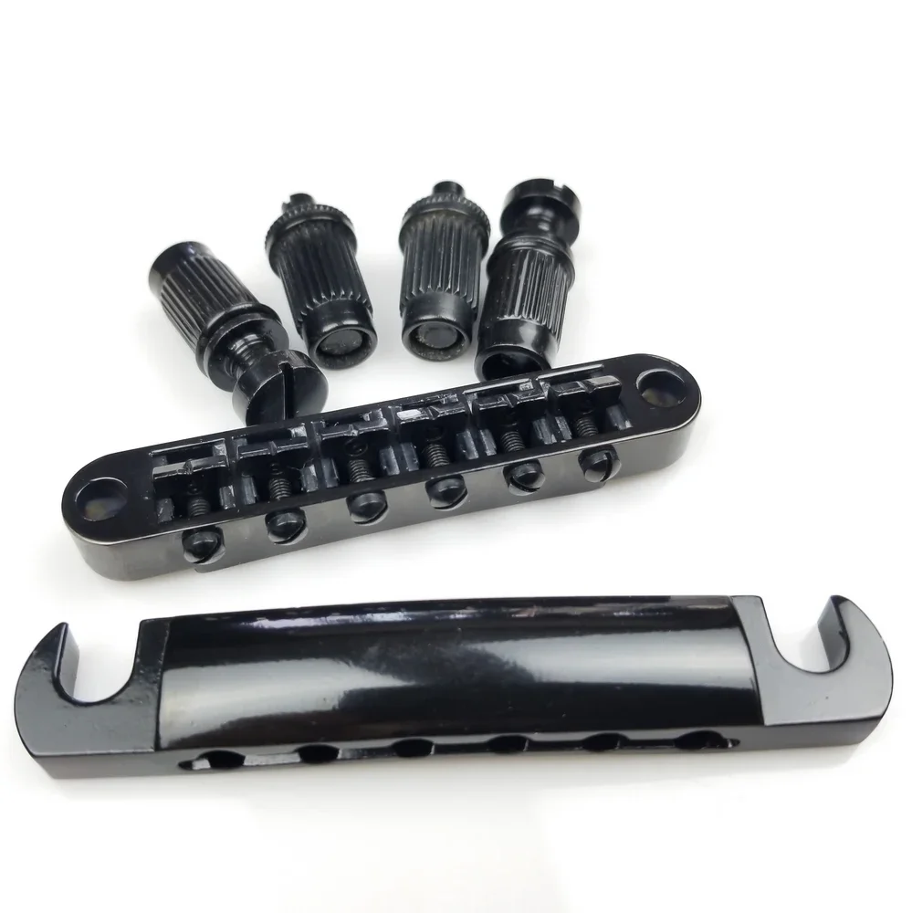 1 Set Black Tune-O-Matic LP SG Electric Guitar Bridge And Tailpiece For Epi MADE IN KOREA