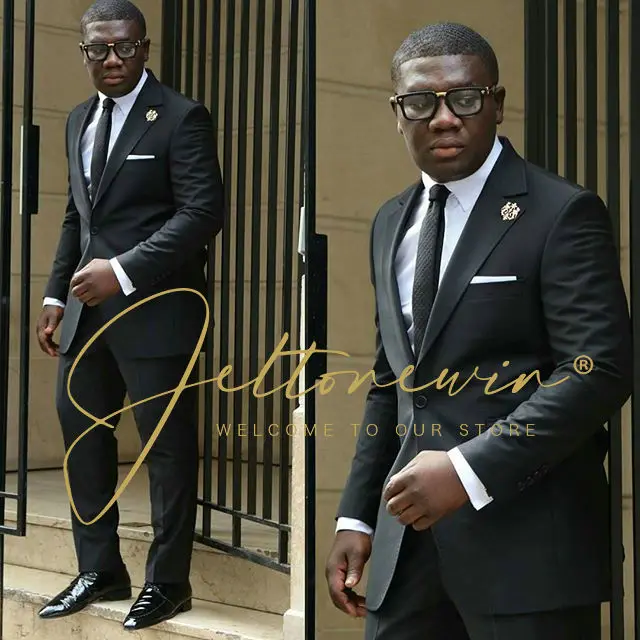 

Classic Suits For Men Slim Fit 2 Piece Jacket Pants Set Formal Groom Wedding Prom Tuxedo Male Blazer Sets Wedding Man Suits 2022