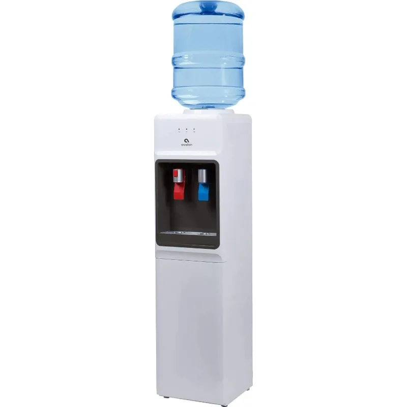 Avalon Top Loading Water Cooler Dispenser - Hot & Cold Water, Child Safety Lock, Slim Design, Holds 3 or 5 Gallon Bottles