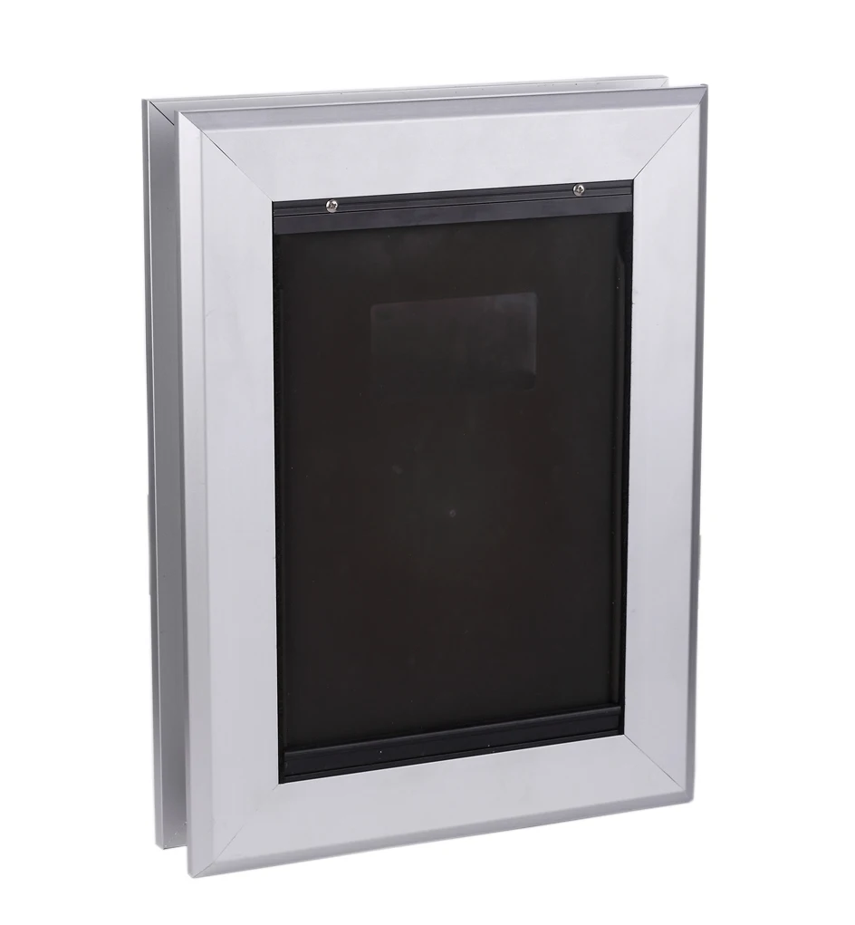 Extra Large Aluminum Frame Magnetic Pet Door With Double Closing Flap For Extreme Weather, Lockable Dog Doors