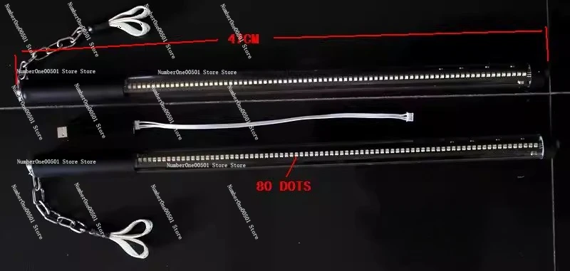 

JA80SMT 80 Pixel LED Performance Stick Light Up Glow Baton Pixel Flow Art Stick