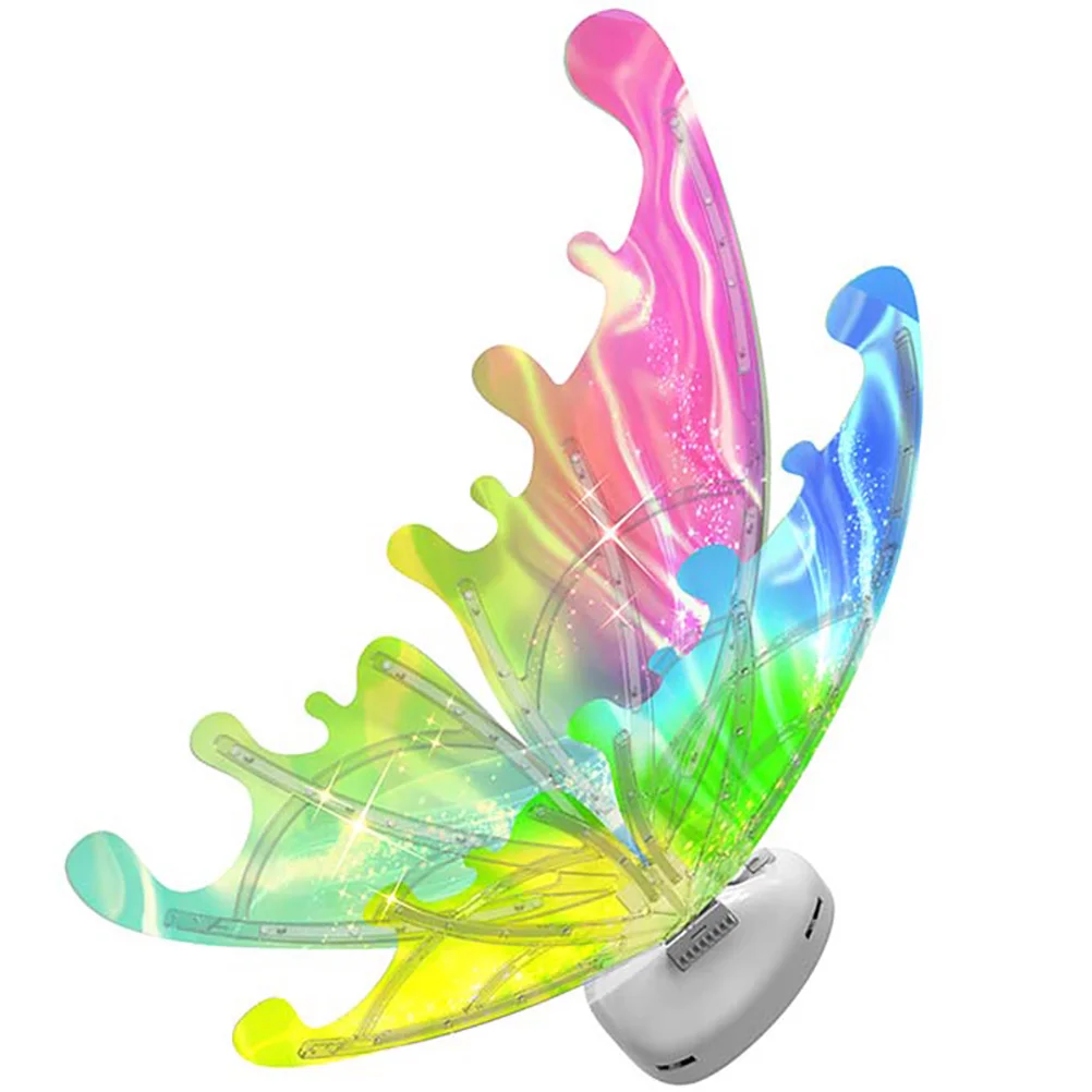 Ali di fata elettriche Ragazze Donne Costume di Halloween Puntelli Ali di farfalla a LED leggere Accessori per feste Cosplay Vestiti per bambini