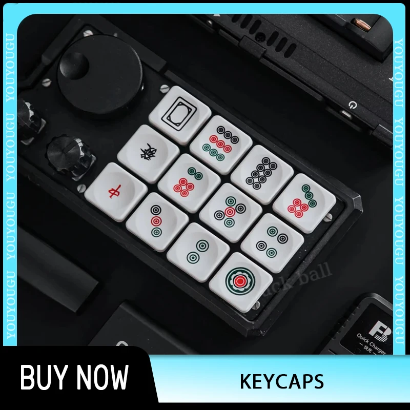 Jezail Funder LCK Mahjong Mechanical Keyboard Keycap Set Customized PBT Heat Sublimation Keycap Creative Key Caps PC Accessory