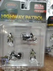 American Diorama 1:64 HGHWAY PATROL Collection of alloy figure car decoration gift