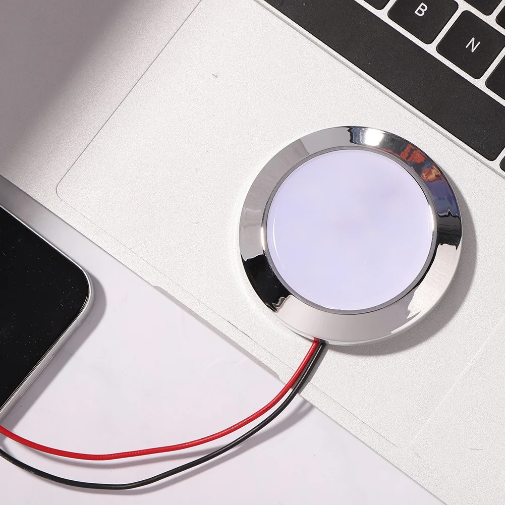 12V Recessed LED Ceiling Lights Auto Dome Reading Lamp IP65 Waterproof 24 SMT LED Panel RV Ceiling Lamp for Boat Camping Trailer