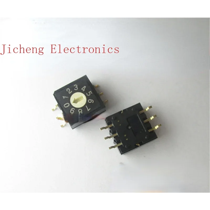 10PCS Original Taiwan Digital Encoder DIP Switch 0-9 Gears 10-Digit 3:3 Brand New  Patch