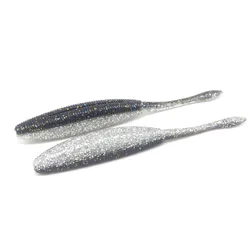 6/8pcs Fishing Soft Plastic Lure Needle Tail 5g 100mm Saltwater Silicone Soft Bait Shad Worm Bait Swimbaits Bass Trout