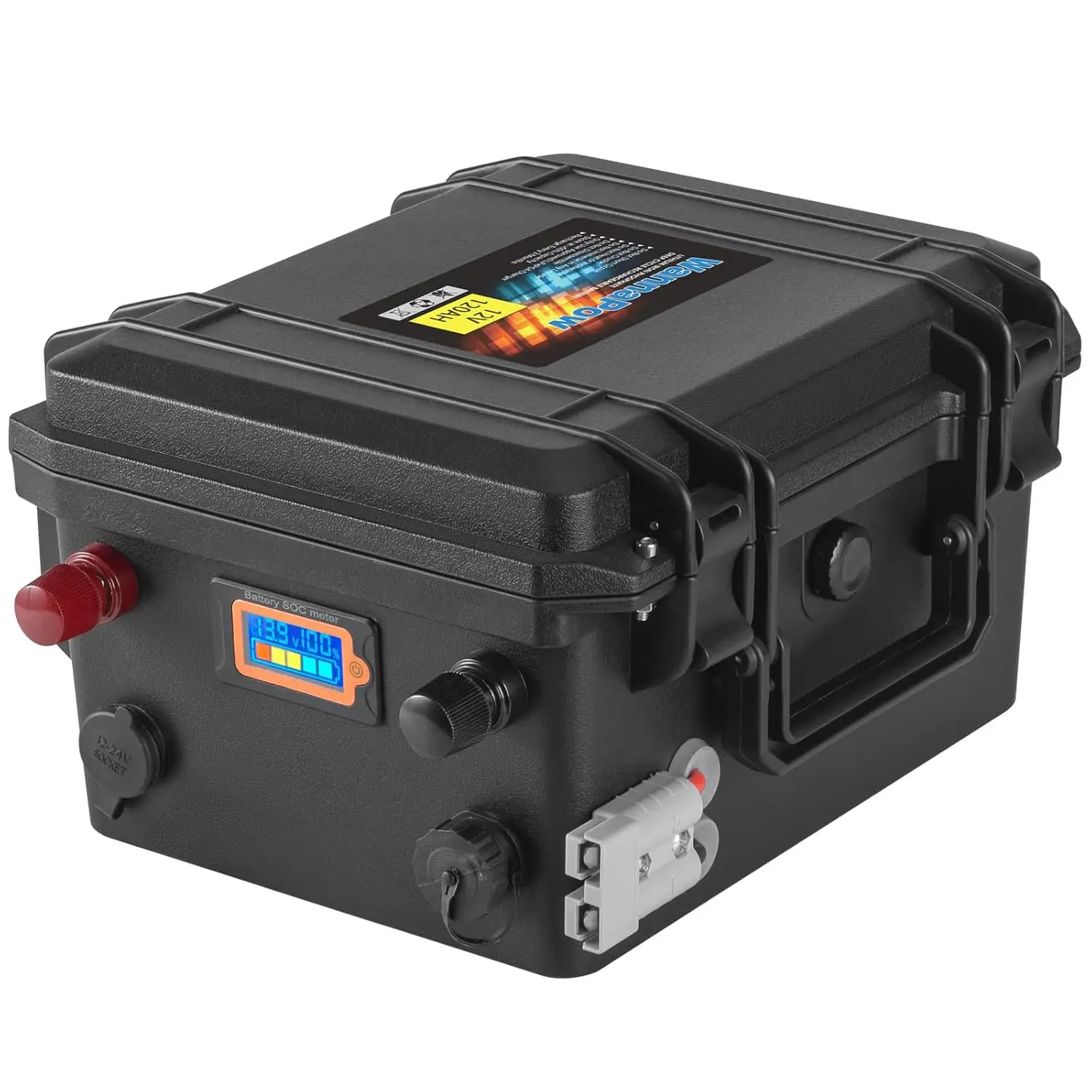 

12V 120Ah LiFePO4 Battery,Trolling Motor Battery Built-in 100A BMS 1536Wh,8000+ Deep Cycle 12v Lithium Battery for, Custom