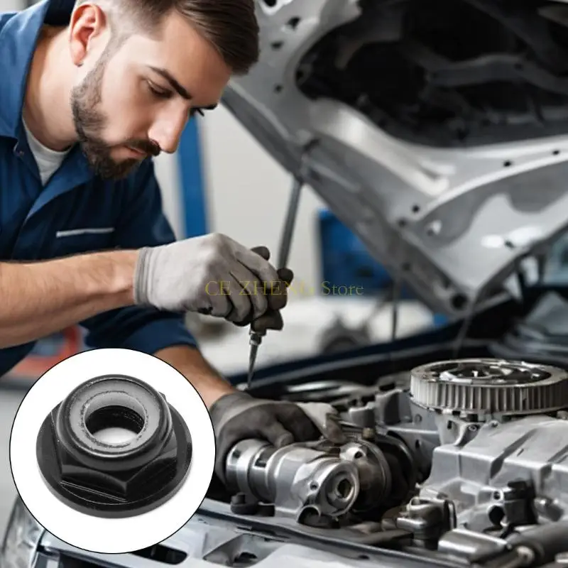 E56B 10pcs Aluminium Bride en nylon Insert d'écrou verrouillage verrouillage verrouillage Écrou l'écrou pour