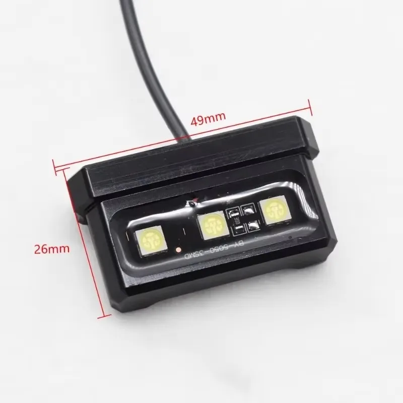 Motorcycle License Plate Light LED Mini 12V Waterproof Rear Tail Motorbike Light for License Plate image 3