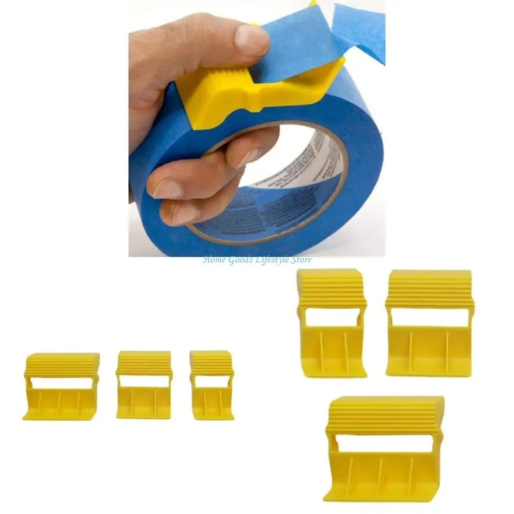 

E74E Set of 3 Convenient Tape Dispensers for Efficient Masking and Label Creation