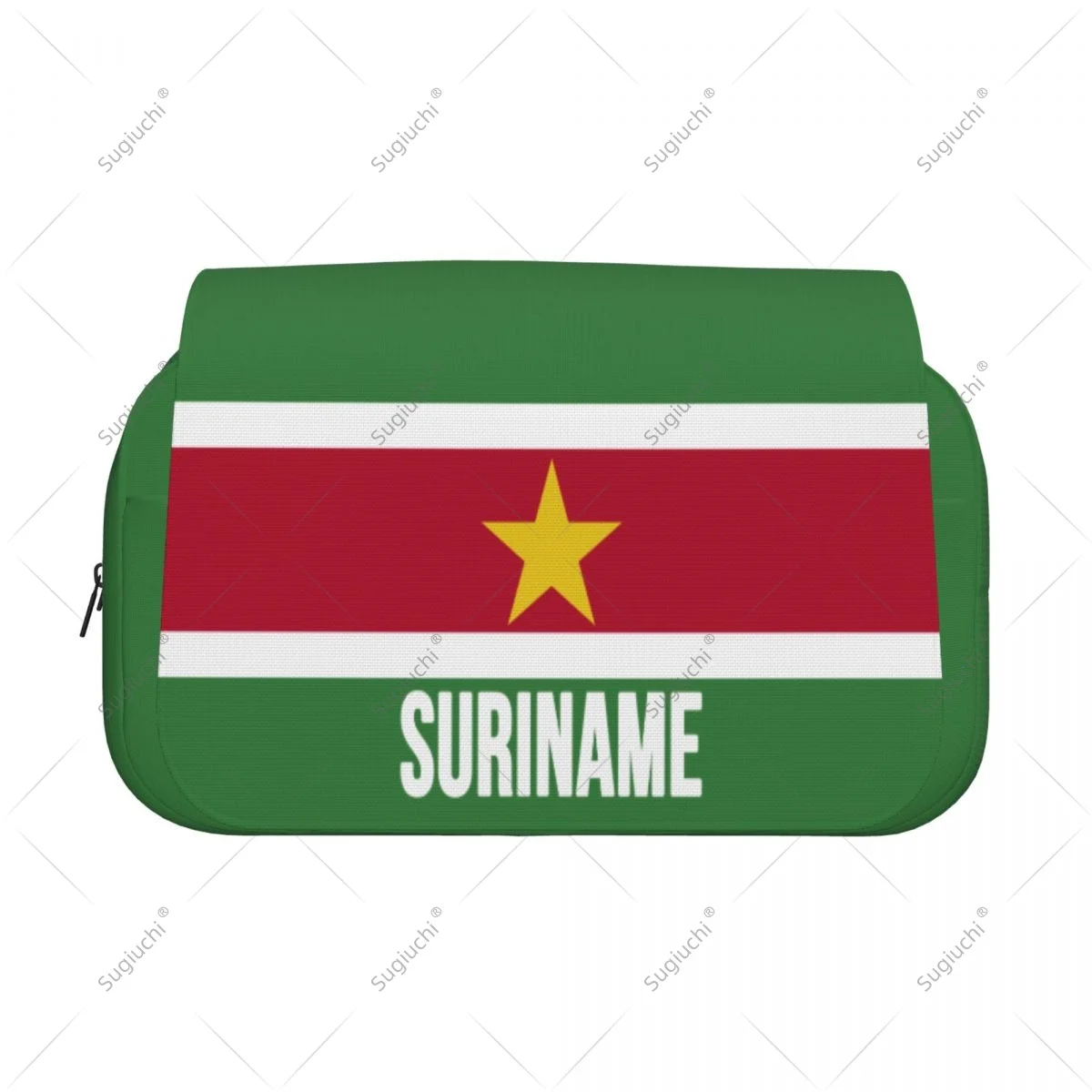 Pencil Case Scissors Bags 3D Suriname Flag Double-layer Oxford Cloth Stationery Storage Pen Box Case