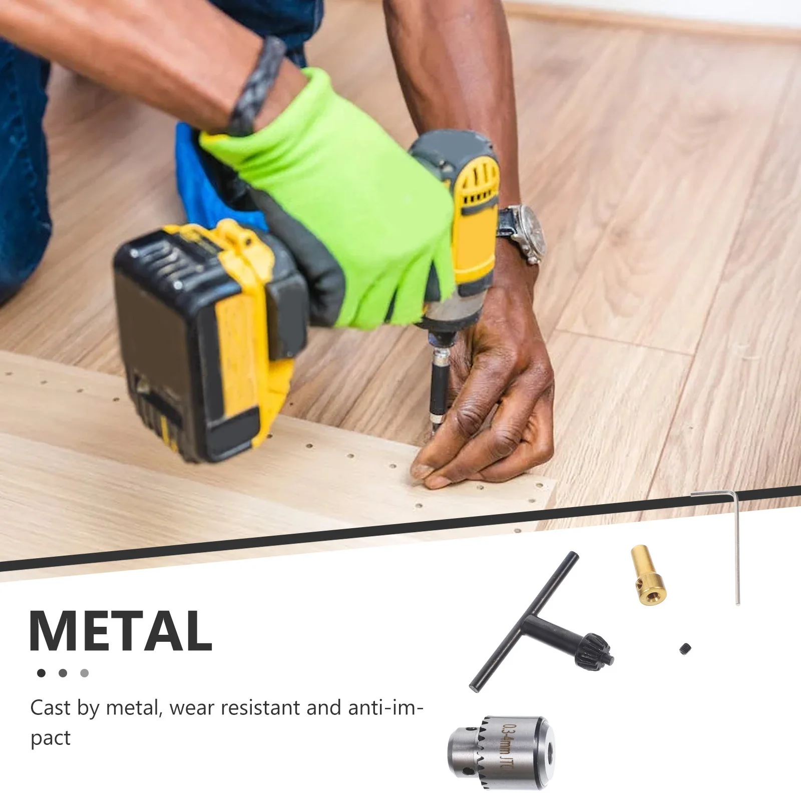 

4pcs Mini Drill Chuck 0.3-4Mm Taper Mounted Metal Waterproof Anti-Corrosion Lathe Milling Machine Tool Accessory Silver