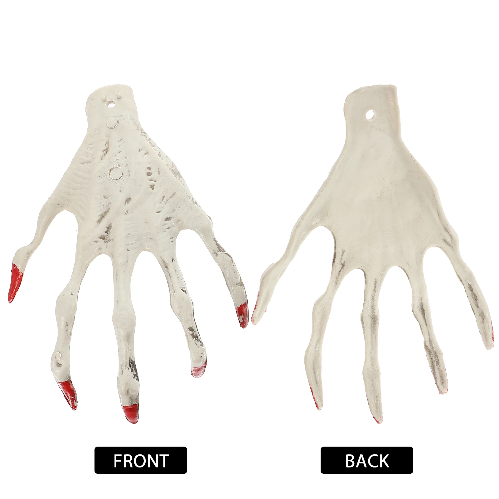 

Witch Red Nail Ghost Claw Halloween Hand Prop Scary Hand Decoration Outdoor Party Gift Souvenir Decoration Prank