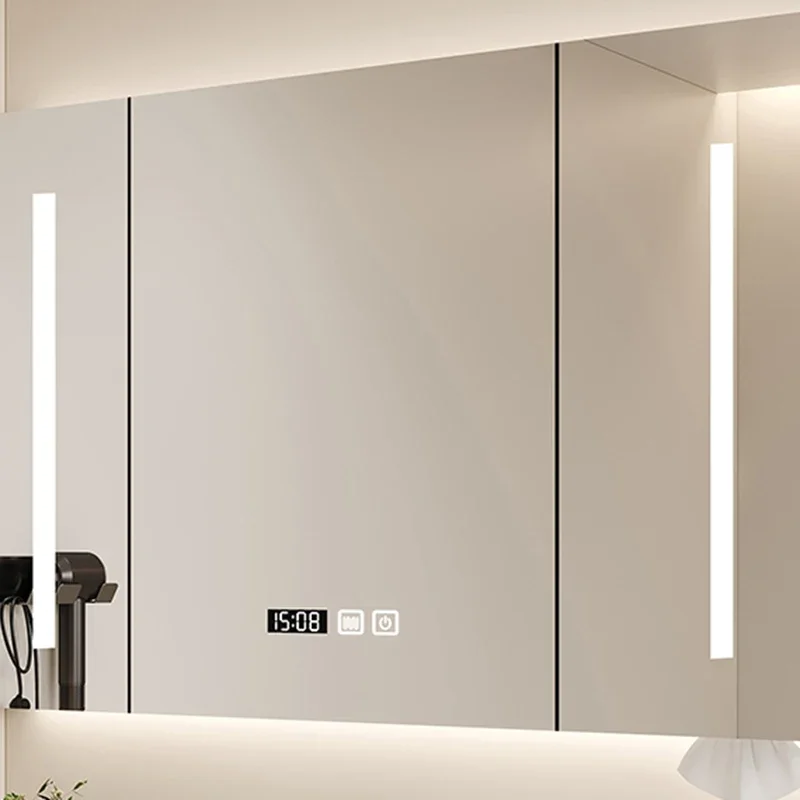 Nordic Intelligent Bathroom Cabinets Defogging Multifunctional Bathroom Cabinets Designer Home Furniture Compartiment HBMC