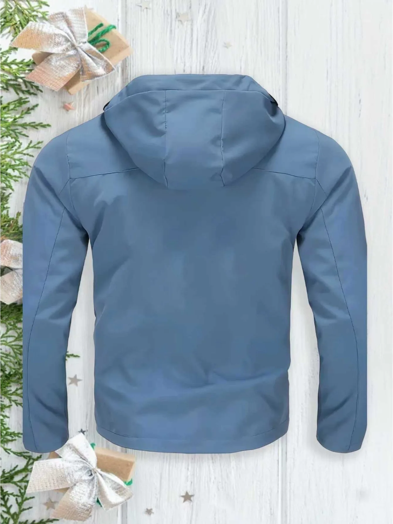 Premium-Kapuzenjacke für Herren, Neues Herbst-Winter-Modell, Anpassbar mit Jedem Logo. Lässiger Business-Mantel, vielseitiges Oberteil. – Detail 4