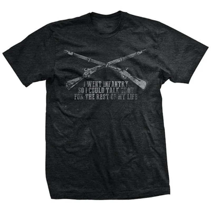 Why I Joined The Infantry T-Shirt. Premium Cotton Short Sleeve O-Neck Mens T Shirt New S-3XL