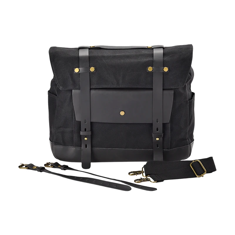 Vintage Motorcycle Saddlebag Waterproof Motorbike Side Bag Moto Knight Shoulder Bag Helmet Bag For Indian Victory Benelli