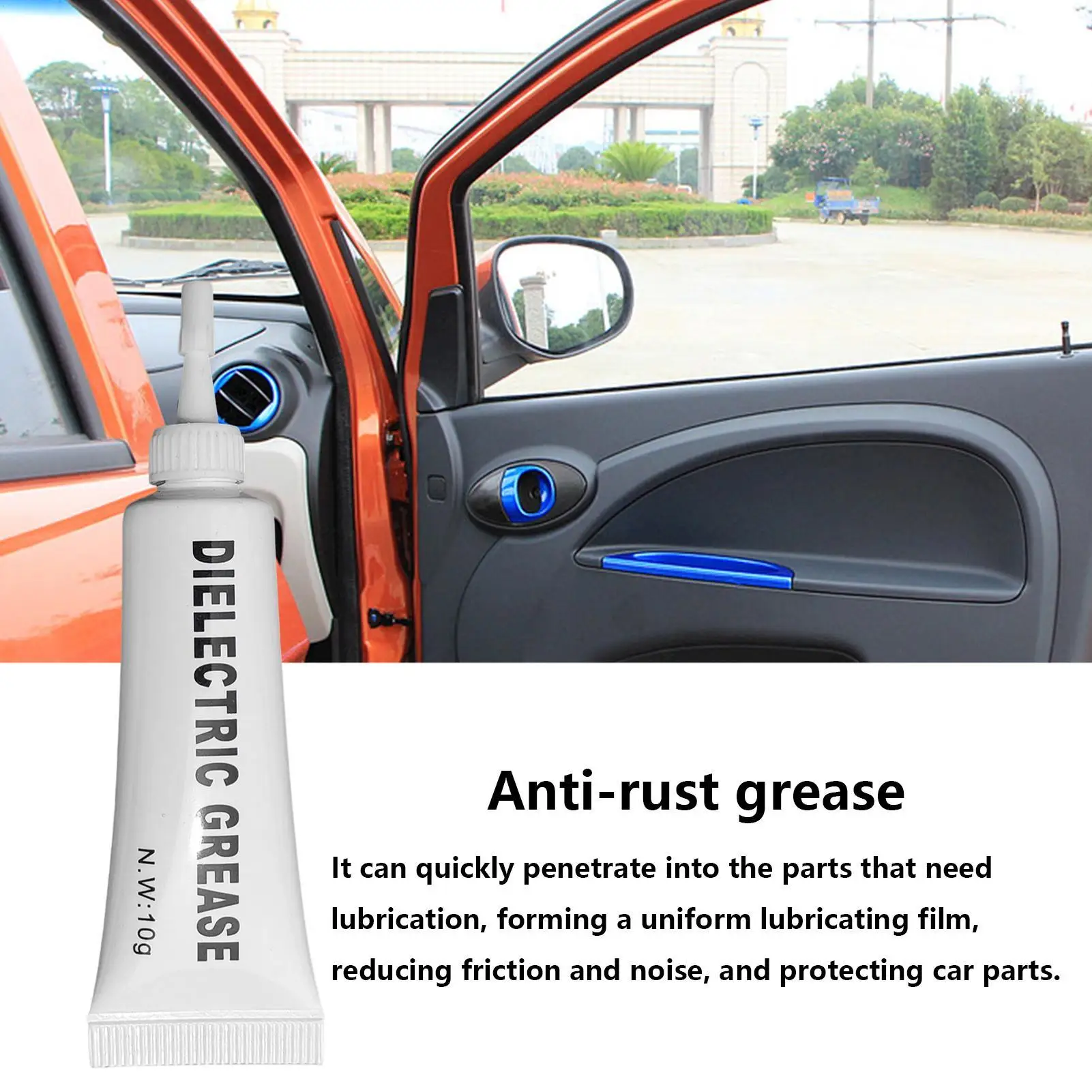 

Dielectric Grease 5pcs 10g Silicone Paste Waterproof Marine Grease Car Spark Plug High Voltage Insulating Grease for Car Track