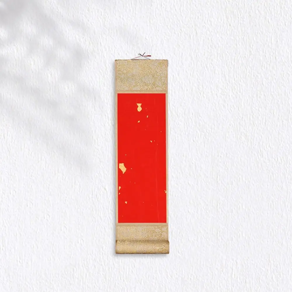 Painting Drawing Paper Gilded Rice Paper Scroll Self-made Gifts Blank Hanging Scroll Mini Batik Trumpet Scroll Chinese Style