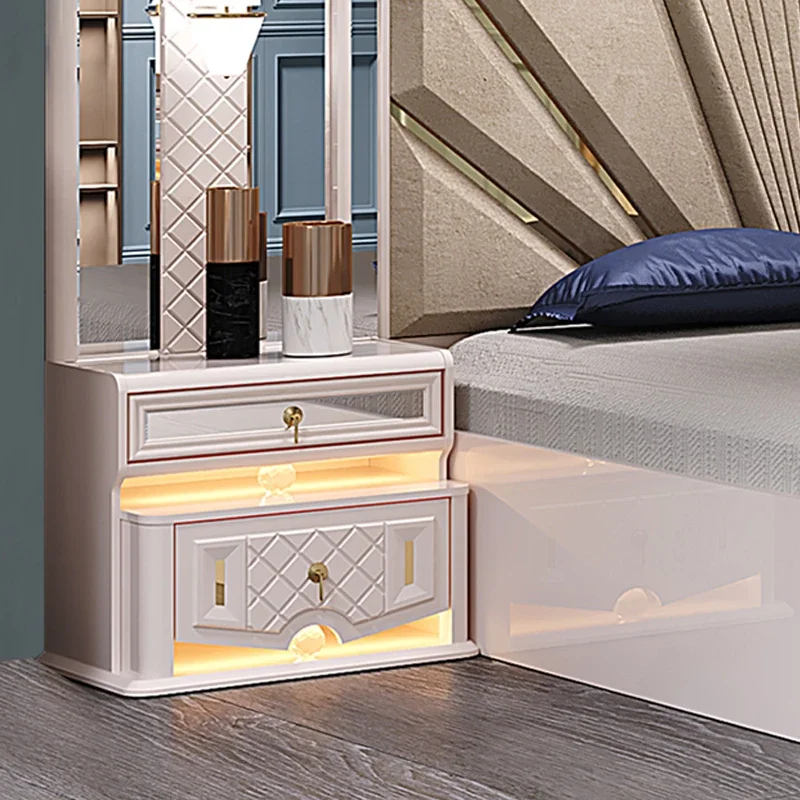 A Turkish Ensemble De Meubles De Chambre a Coucher Double Wooden King Size Bed Home MDF Modern Luxury Full Bedroom Furniture Set - view 6