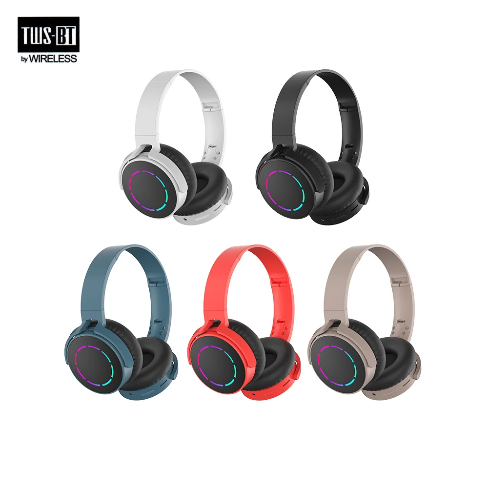 

Over Ear HIFI Stereo Headsets Wireless Bluetooth Headphones Sports Gaming Earphones with HD Mic Support TF/AUX noise reduction