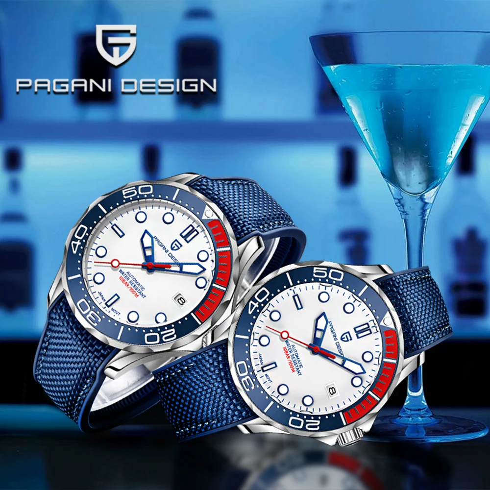 

Pagani design men's watches top luxury NH35 men's automatic watch fashion sapphire mechanical watch luminous diving clock reloj
