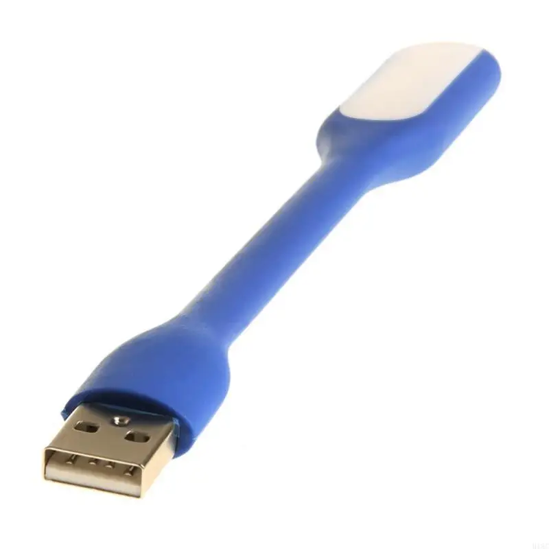 Mini USB -вентилятор USB светодиодный светодиодный свет Гибкий сгибаемый вентилятор охлаждения с лампами для банка питания.