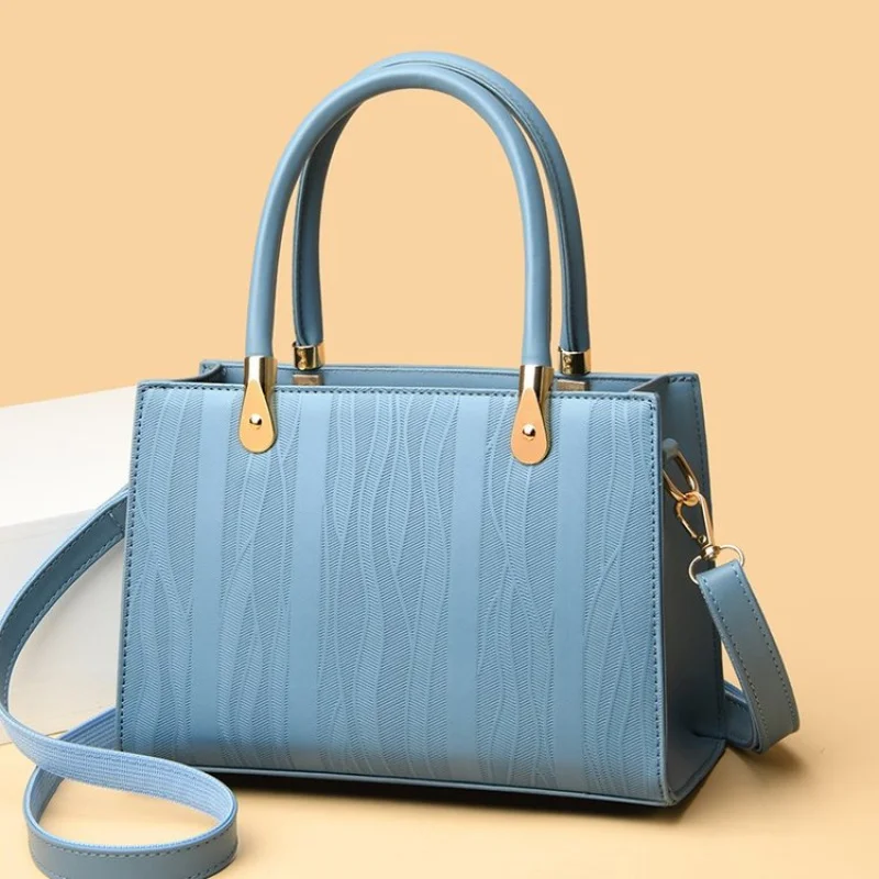 

Fashionable Leather Women's Shoulder Bag Luxury Brand Famous Designer Elegant Classic Vintage Commuter Daily Bag