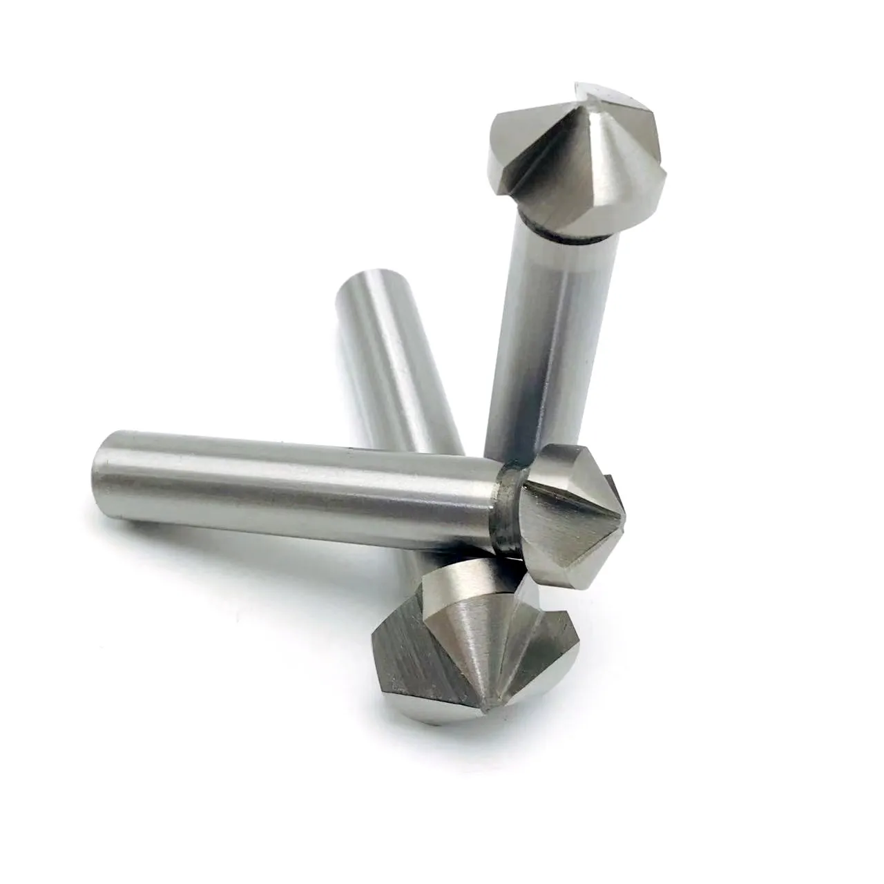 1PCS 3 Flute 120 degree HSS Countersink chamfering too Wood Steel Chamfer Cutter Power Tool 4.5 to 60mm Chamfer tool