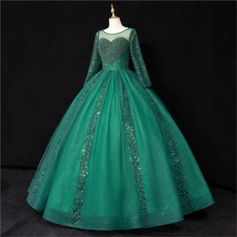 New Heavy Industry Dream Ball puffy long-sleeved performance dress